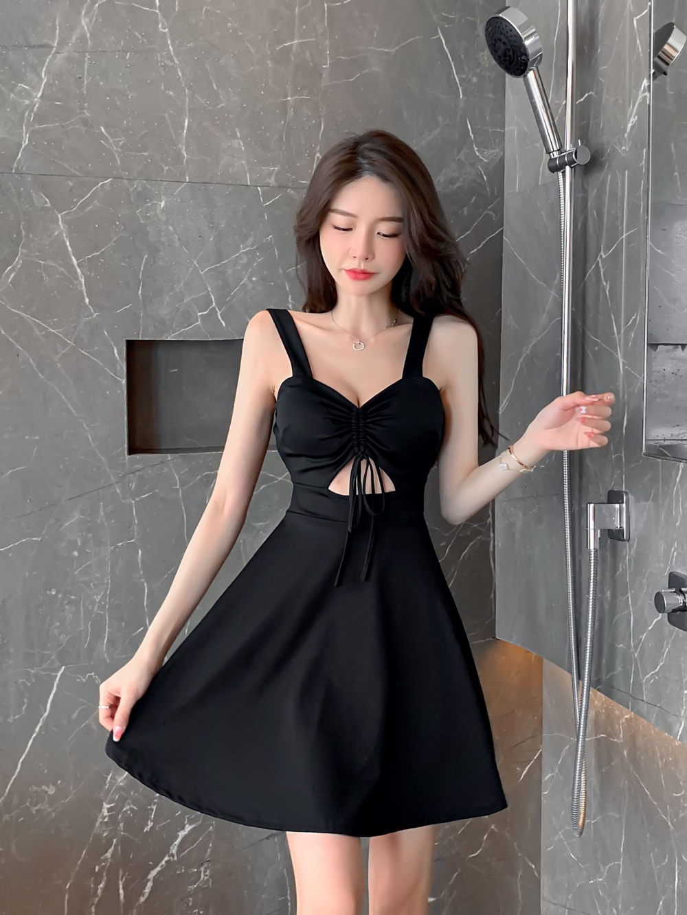 Slim show chest dress sling nightclub lady dress for women