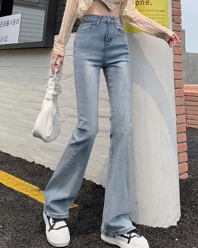 Slim long pants micro speaker jeans for women