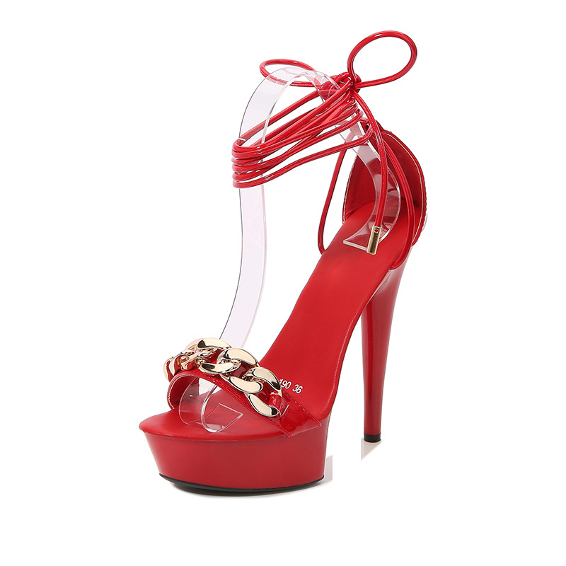 Summer sexy high-heeled shoes ultrahigh sandals