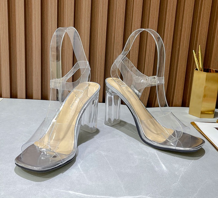 Summer high-heeled shoes rubber sandals