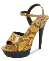 Summer snakeskin sandals fashion high-heeled shoes for women
