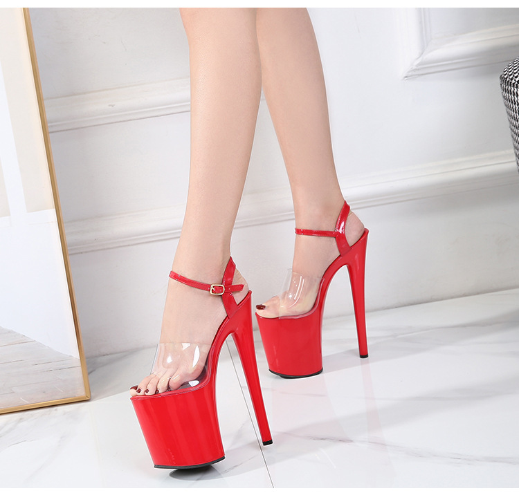 Very high sexy slippers ultrahigh high-heeled shoes for women