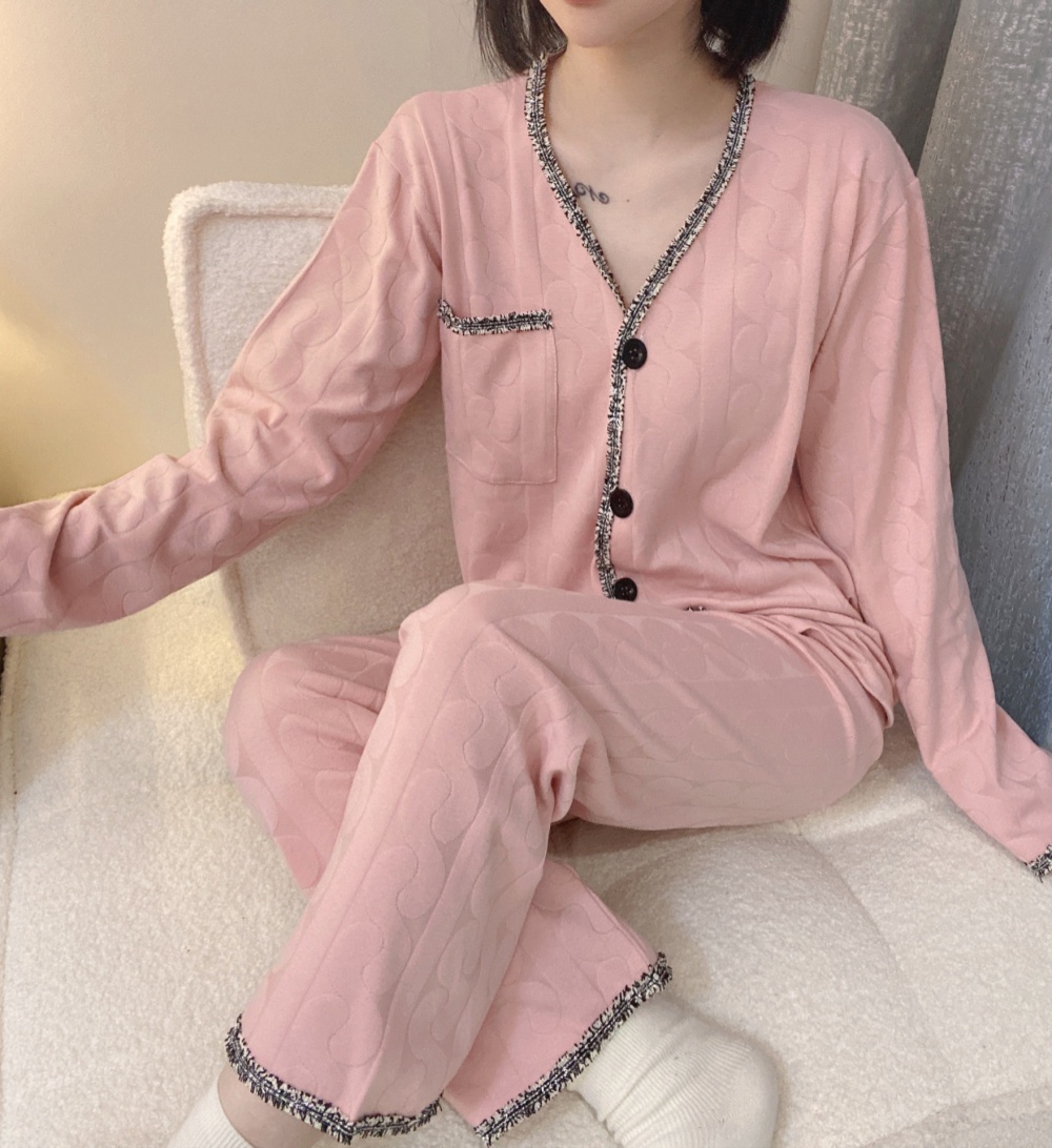 Cotton homewear Casual pajamas 2pcs set for women