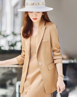 Khaki business suit temperament coat for women