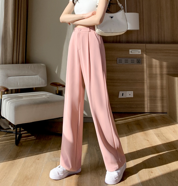 High waist wide leg pants mopping suit pants for women