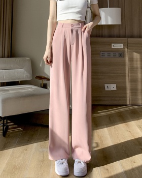 High waist wide leg pants mopping suit pants for women