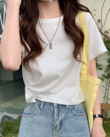 Pure short sleeve tops spring and summer T-shirt