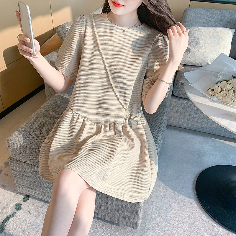 Loose Korean style round neck short sleeve summer T-back