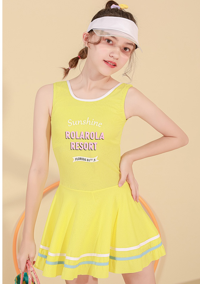 Sports pure maiden vest refreshing conjoined swimwear