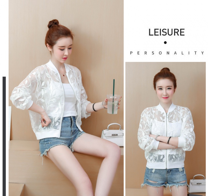 All-match air conditioning cardigan hollow coat for women