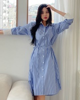 Fashion lazy Korean style dress long slim spring shirt