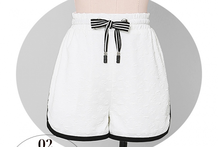 Spring knitted Casual slim lantern sleeve shorts 2pcs set