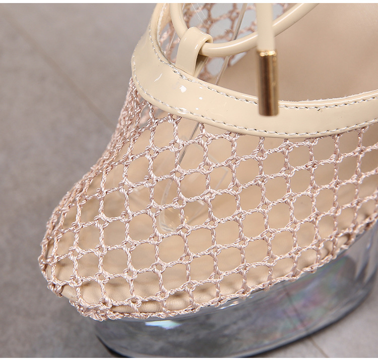Round summer rubber tet shoes Korean style mesh shoes
