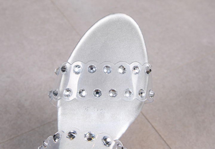 Crystal rhinestone shoes slipsole slippers for women
