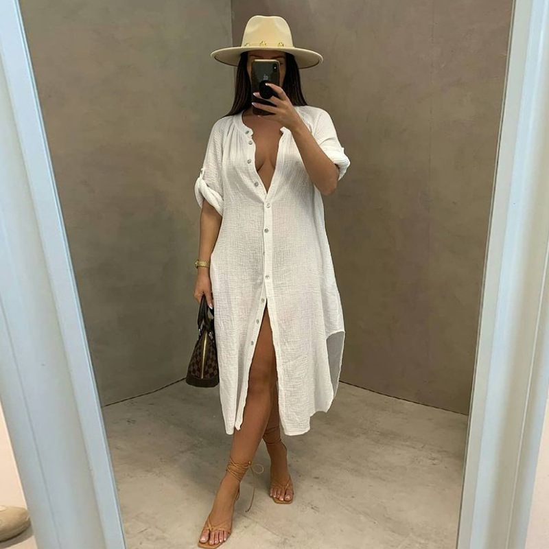 Sexy summer dress Casual European style beach dress