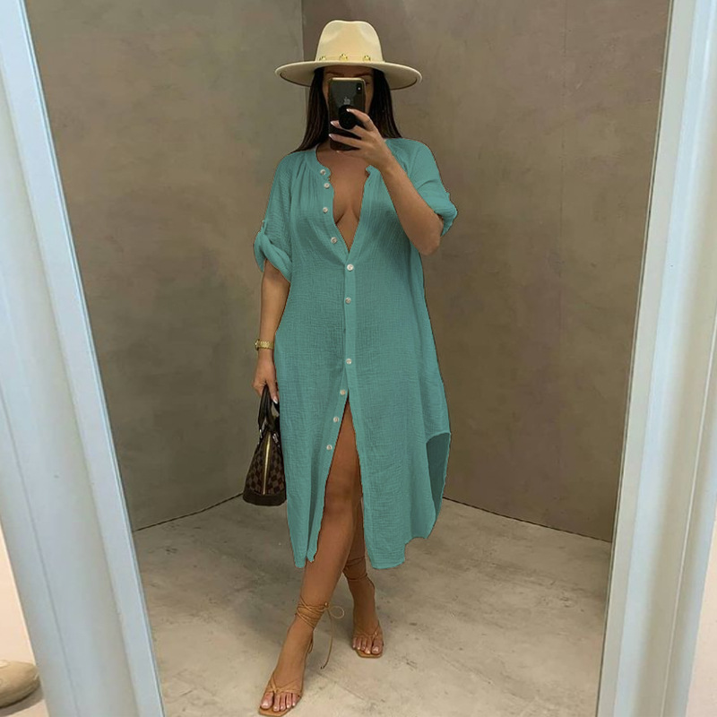 Sexy summer dress Casual European style beach dress