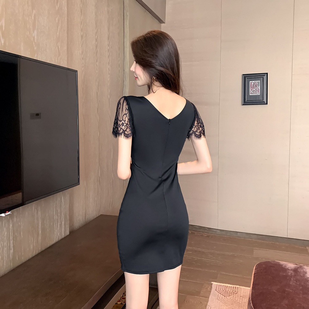 Night show sexy T-back package hip dress for women