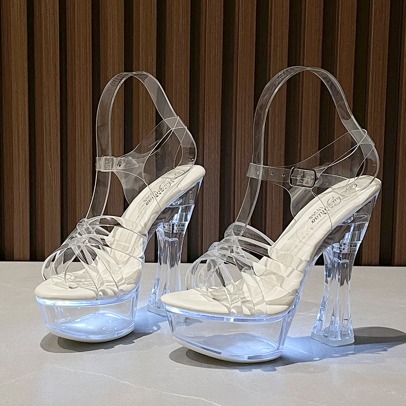 Thick high-heeled platform very high high-heeled shoes