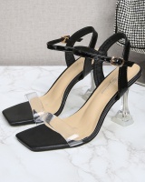 Fine-root lady sandals fine band high-heeled shoes for women