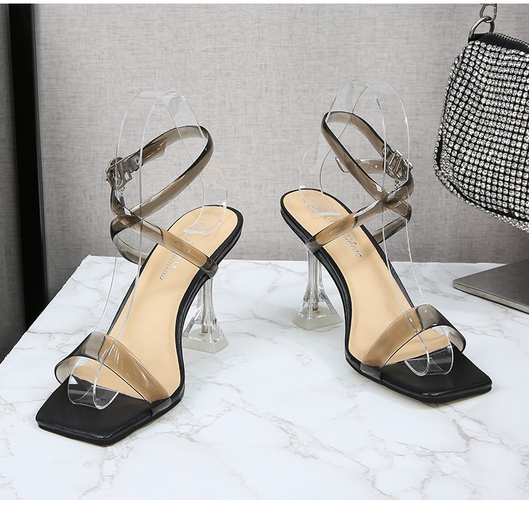 Fine-root European style high-heeled shoes fashion sandals
