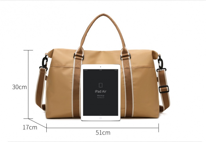 Short high capacity handbag shoulder travel bag for women