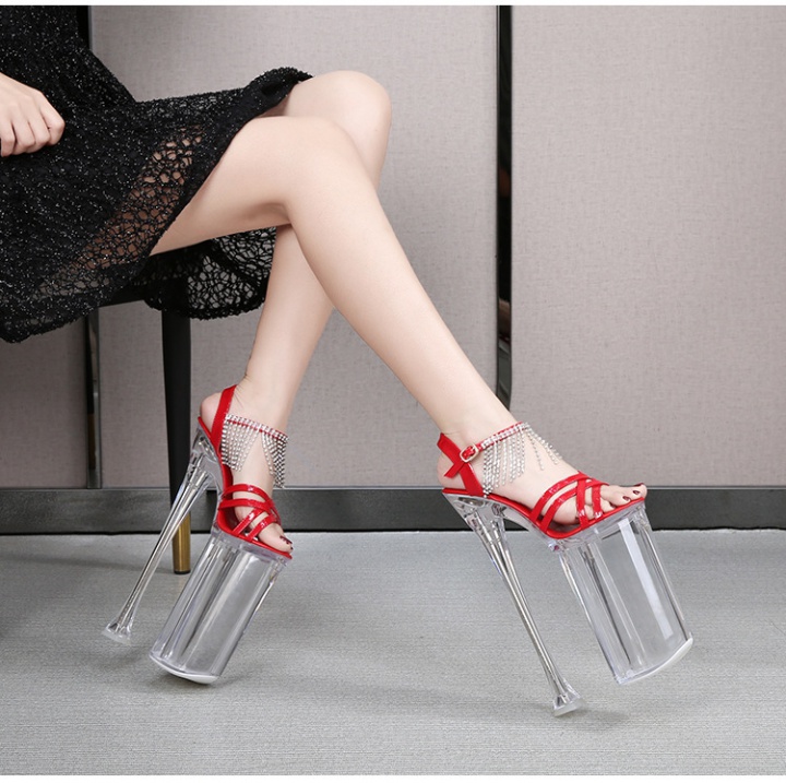 Very high high-heeled shoes catwalk sandals for women