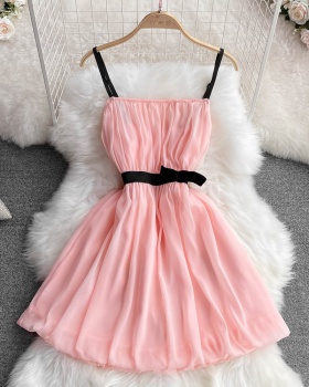 Strapless wrapped chest dress sexy formal dress