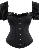 Body sculpting corset shoulder strap tops for women