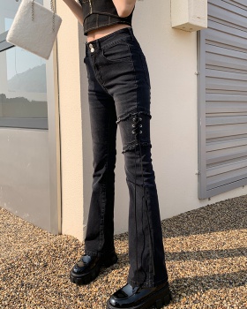 All-match slim long pants summer jeans for women