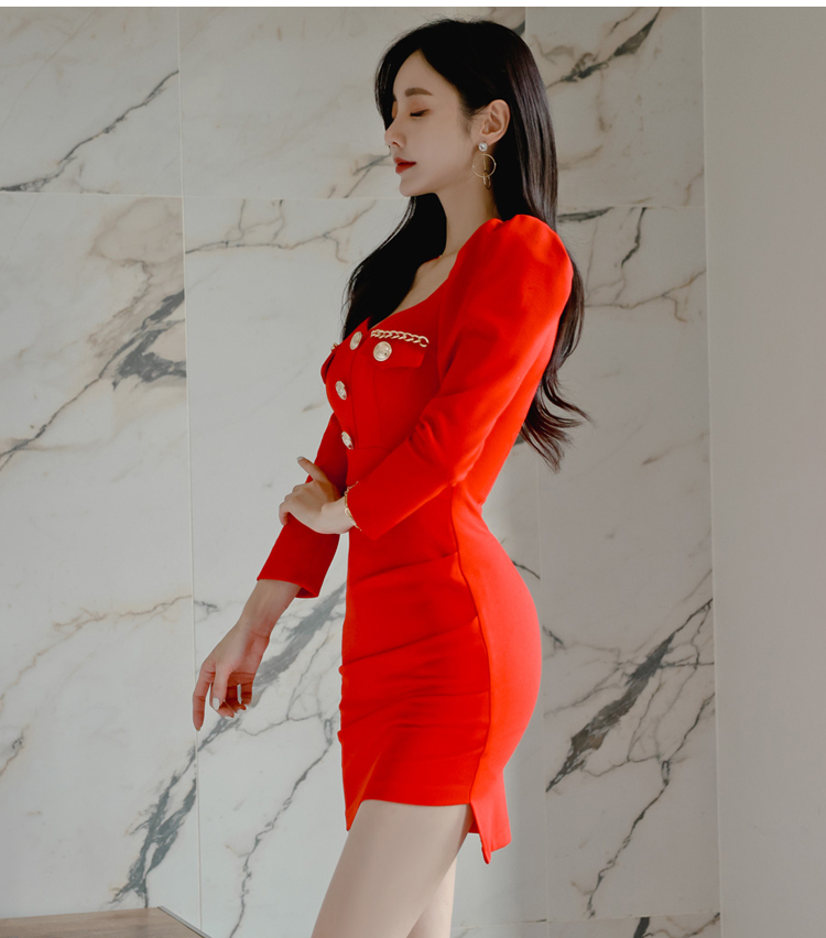 Spring fashion package hip slim sexy Korean style dress
