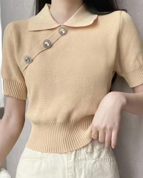 Temperament spring tops Korean style sweater for women