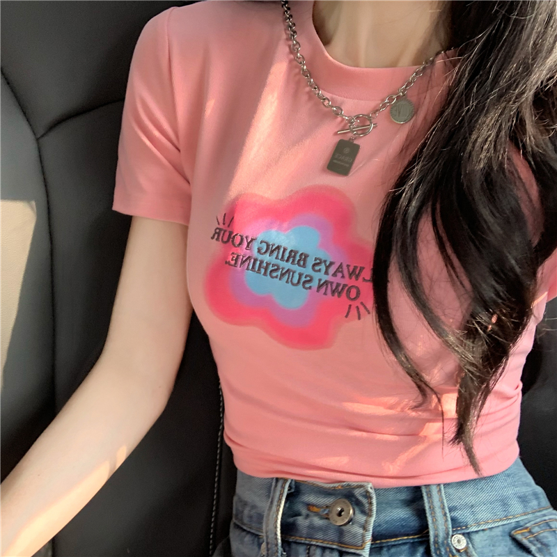 Short T-shirt pink tops