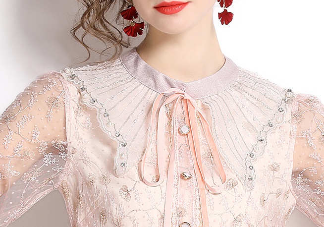 Autumn beading fashion and elegant lace elegant ladies dress