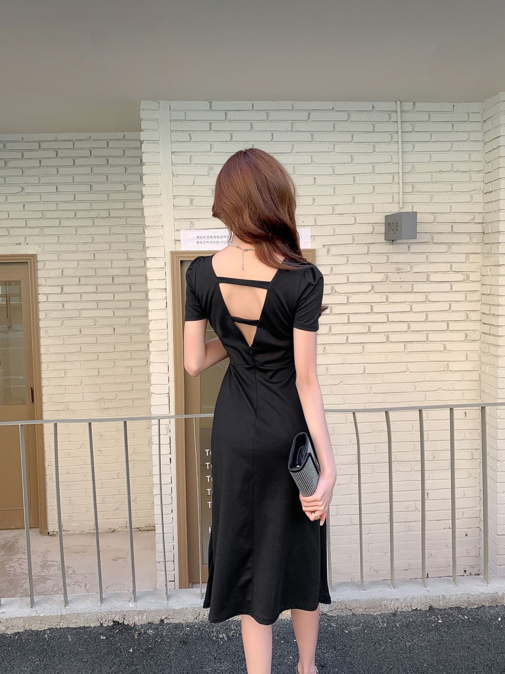 Long irregular dress elegant formal dress