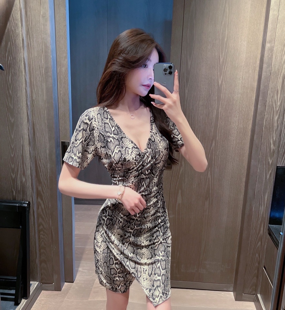 Nightclub package hip spring slim dress for women