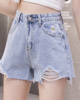 Summer holes slim shorts spicegirl loose short jeans