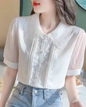 Temperament chiffon shirt Korean style tops for women