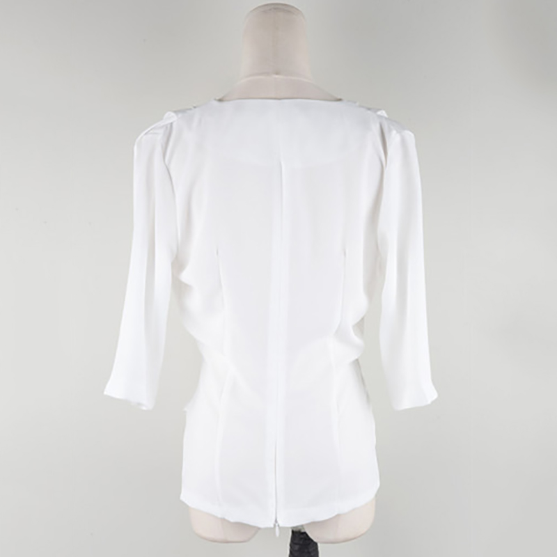 Short sleeve all-match chiffon summer shirt for women