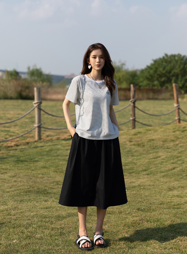 Slim loose tops Korean style T-shirt for women