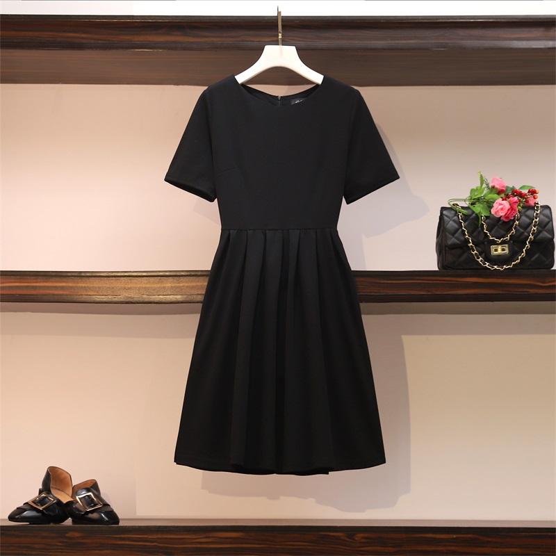 Pinched waist large yard summer dress for women
