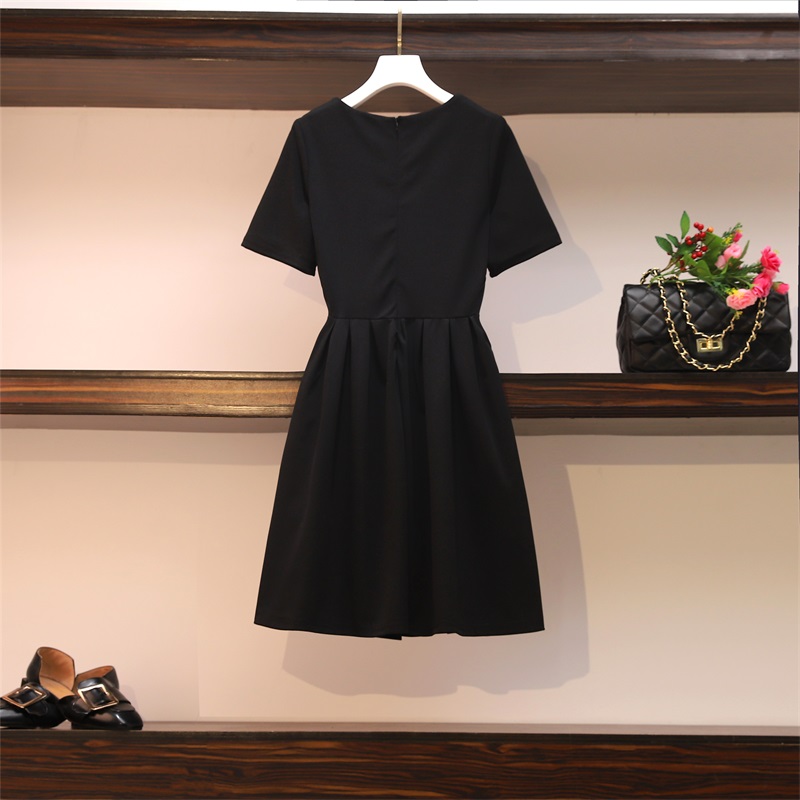 Pinched waist large yard summer dress for women