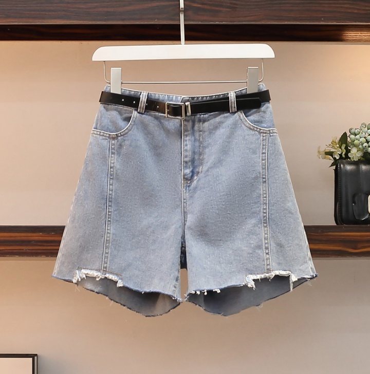 Slim short jeans fashion shirt 3pcs set for women