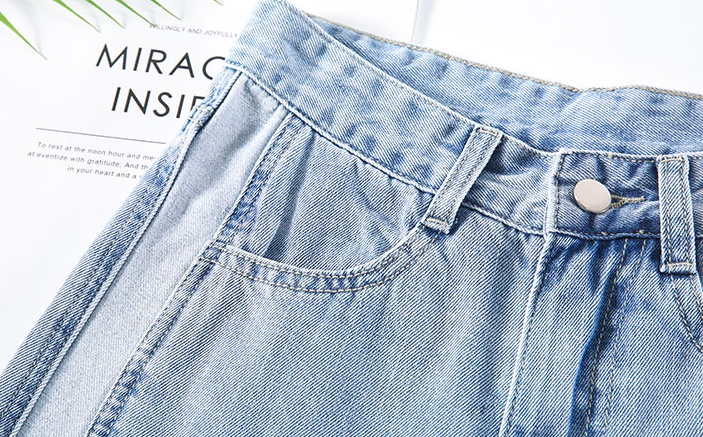Thin wide leg pants slim jeans for women