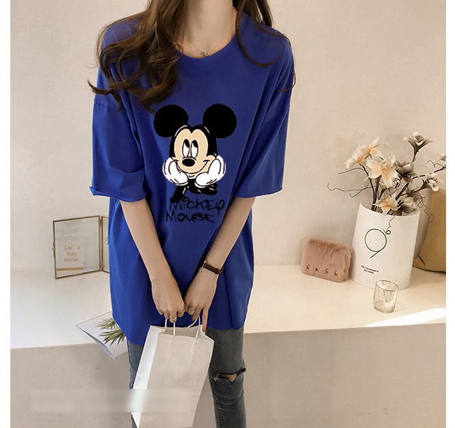 Loose pure cotton tops Korean style T-shirt for women
