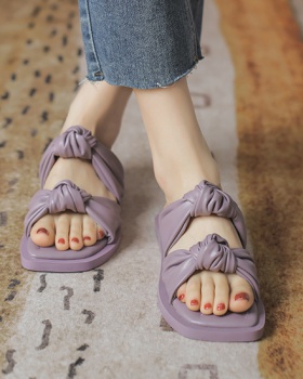 Wears outside summer slippers flat sandals for women