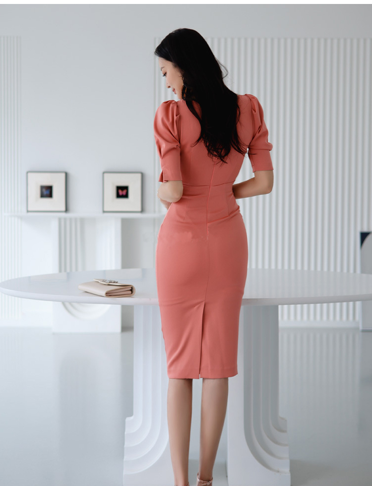 Temperament fashion Korean style profession elegant dress