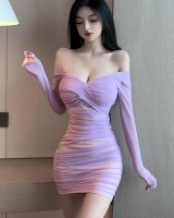Fold slim sexy dress
