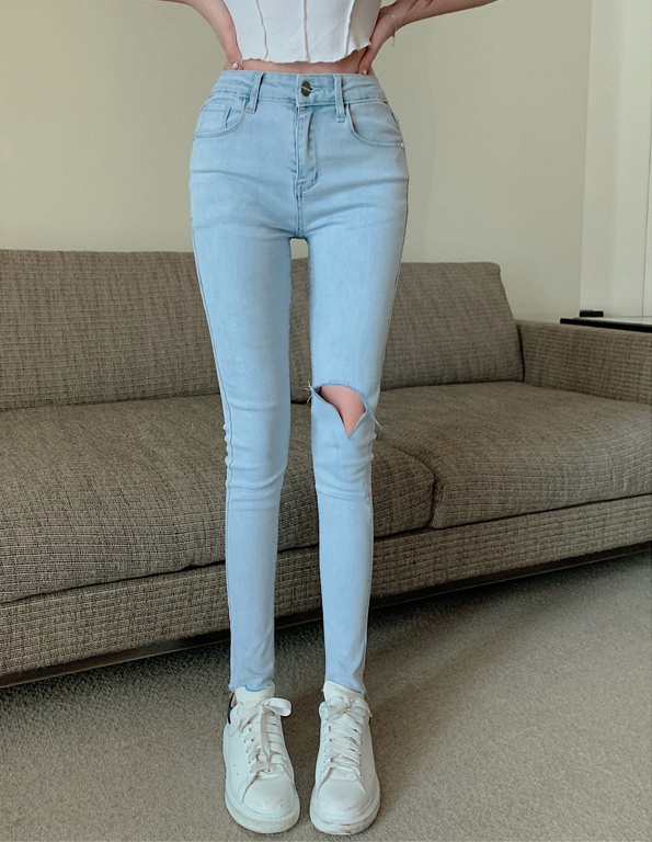 Korean style nine pants jeans for women
