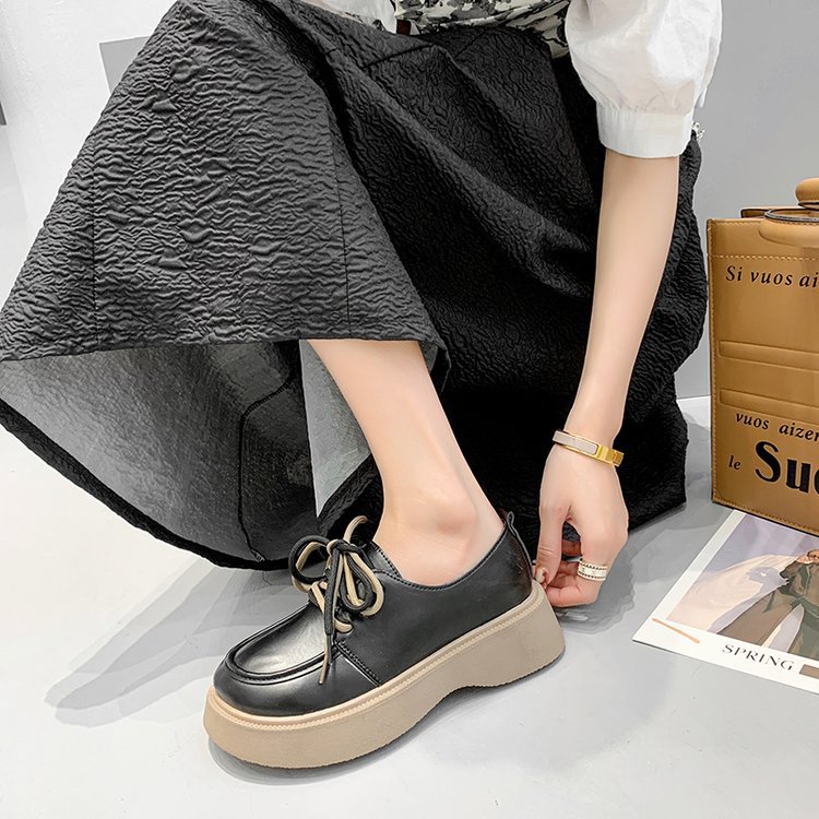 Spring and autumn leather shoes shoes for women