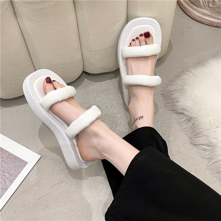 Summer fish mouth Korean style slippers for women